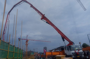 貴州科幻城，平板澆筑，C40標(biāo)號(hào)